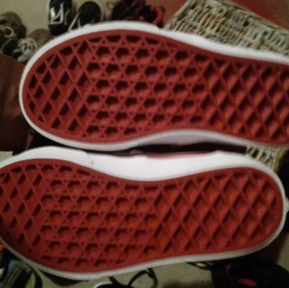 Toddler boys vans Gray, black and red sz 10 - Picture 4 of 4